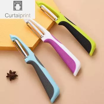 Ручная картофелечистка с противоскользящей ручкой, овощечистка, волшебный инструмент, скребок для дыни, картофеля, фруктов, кухонные гаджеты, аксессуары зелёный