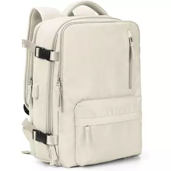 Ручная кладь рюкзак, большой дорожный рюкзак для женщин и мужчин, одобренный авиакомпаниями спортивный рюкзак для бизнеса, ноутбука, рюкзак 40-45L чёрный