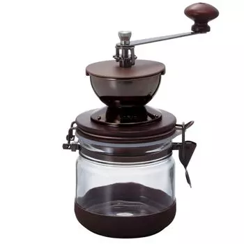 Ручная кофемолка HARIO с контейнером, черная CMHN-4