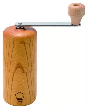 Ручная кофемолка из синтетической смолы Kawasaki MILLU Деревянная кофемолка Keyaki Сделано в Японии MI-030