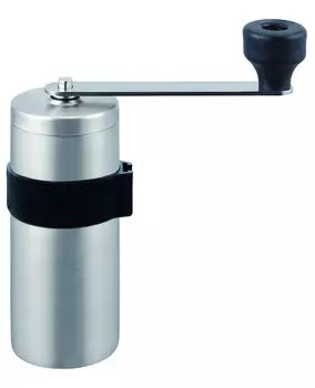 Ручная кофемолка Kawasaki из синтетической смолы MILLU SUS Coffee Mill Satin Made in Japan MI-033 серебряный