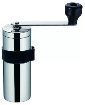 Ручная кофемолка Kawasaki из синтетической смолы MILLU SUS Coffee Mill Mirror Сделано в Японии MI-032 серебряный