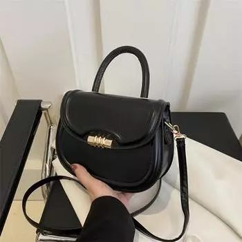 Ручная красная сумка осень и зима женская новая модная ретро сумка-седло ниша универсальная сумка через плечо на одно плечо свадебная сумка