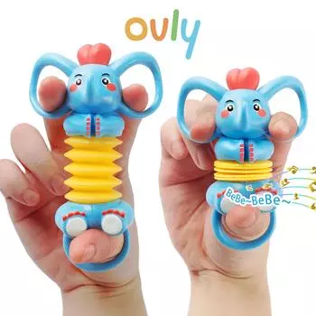 Ручная кукла-марионетка, игрушка-поп-трубка, милый кавайный слон, вокальный звук, игрушка для борьбы с СДВГ, подарки для снятия стресса для взрослых, игрушки-поп-игрушки