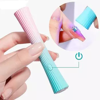 Ручная лампа для ногтей, перезаряжаемая сушилка для ногтей, профессиональная портативная мини-УФ-светодиодная лампа для ногтей, быстросохнущая USB-инструмент для дизайна ногтей