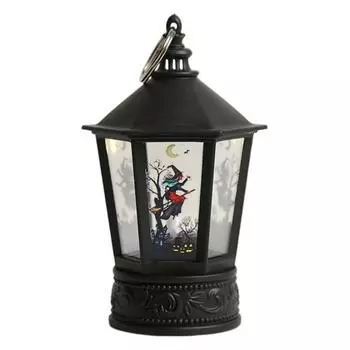 Ручная лампа на Хэллоуин, тыква, скелет, свеча, ветер, светодиодный фонарь, электронный светильник ведьмы для Хэллоуина C