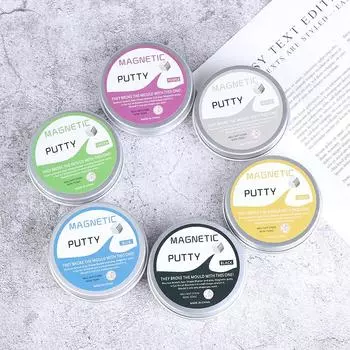 Ручная лепка глины, шпаклевка, слизь, магнитный пластилин, игрушка «сделай сам» для детей, полимерная глина чёрный