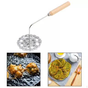 Ручная ложка для жареного мяса. Ручная машина для приготовления пирожков. Легко чистится. Портативное печенье с удобной ручкой.