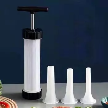 Ручная машина для набивки колбасы Самодельная машина для набивки колбасы Маленький шприц для инъекций колбасы Гаджеты Ручной инжектор для мяса Инструменты