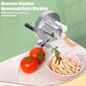Ручная машина для пасты, макаронница, пресс-машина для лапши, макаронных изделий, спагетти, лазаньи, регулируемый зажим, кухонный гаджет для любителей кулинарии серебряный