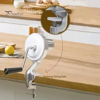 Ручная машина для пасты, макаронница, пресс-машина для лапши, макаронных изделий, спагетти, лазаньи, регулируемый зажим, кухонный гаджет для любителей кулинарии серебряный