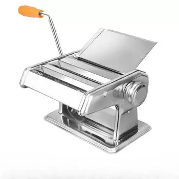 Ручная машина для приготовления пасты с 6 регулируемыми настройками толщины - Ручной привод, Двойной режущий ролик для спагетти, феттуччине, лапши