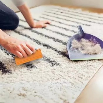 Ручная машинка для стрижки шерсти домашних животных, скребок для ковров One Size оранжевый