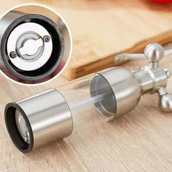 Ручная мельница для перца Yousheng, профессиональная акриловая мельница для соли из нержавеющей стали, экономящая труд, кухонные принадлежности L