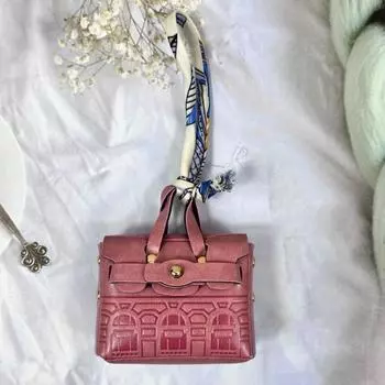 Ручная мини-сумка для наушников в форме домика, портативная роскошная сумка-брелок для женщин/леди красный