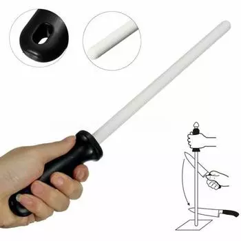 Ручная многофункциональная точилка для кухонных ножей 29 см, точильный стержень, точильный камень