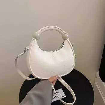 Ручная модная сумка-пельмень для женщин, летняя новая тенденция, простая сумка через плечо, маленькая и универсальная сумка через плечо