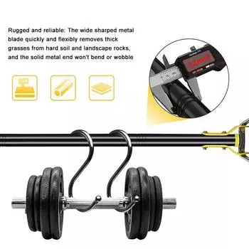 Ручная мотыга из нержавеющей стали для прополки почвы, рыхлые грабли для обрезки травы, ферма и сад 2m 5 sections разноцветный