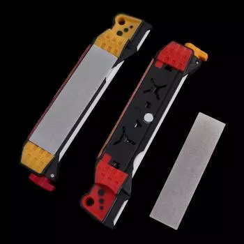 Ручная наружная многофункциональная точилка для заточки инструментов из карборунда, точильный камень для домашнего хозяйства жёлтый