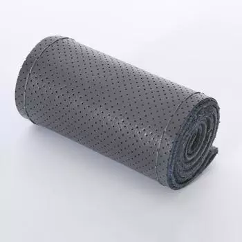 Ручная оплетка на руль из натуральной коровьей кожи, противоскользящая, дышащая, универсальная посадка для всех сезонов. 40cm