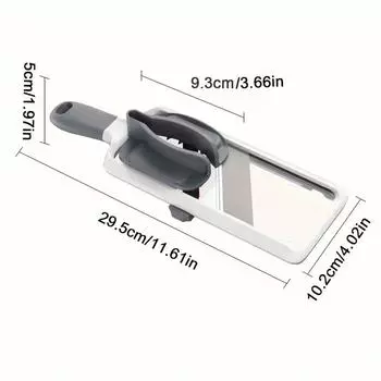 Ручная овощерезка с регулируемым лезвием из нержавеющей стали, овощефрукторезка для картофеля, лимонов, кухонный гаджет