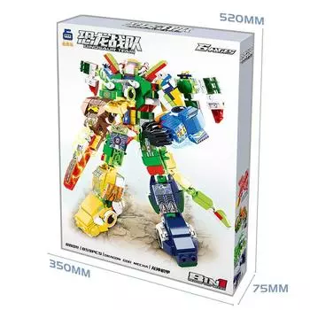 Ручная подарочная коробка, собранная своими руками из мелких частиц, военный строительный блок, танк, образовательный робот, собранные детские игрушки