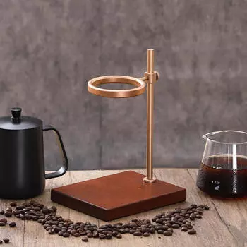 Ручная подставка для кофе-дриппера 7,5 см Металлическая Минималистичная для Основной Деревянной Основы Многоцелевой Чайный Фильтр