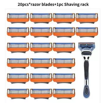 Ручная пятилезвийная бритва Сменная головка Универсальная 5-лезвийная мужская бритва с ручкой
