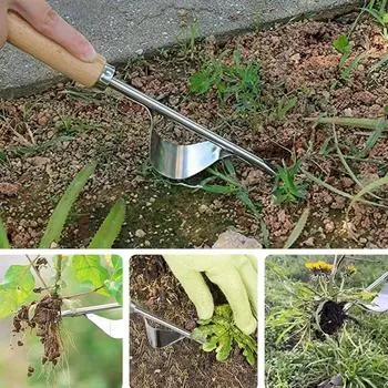Ручная прополка из нержавеющей стали, садовая ручная прополка, инструмент для удаления сельхозугодий, одуванчик, копающая газонокосилка, пересадка серебряный
