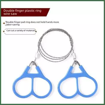 Ручная проволочная пила для выживания на открытом воздухе Wire length 55cm, Total length 72cm