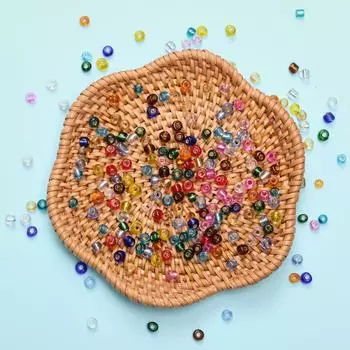 Ручная работа 3 мм 500 шт. ожерелье браслет кулон 4 мм 200 шт. свободные бусины посеребренные DIY изготовление ювелирных изделий ярких цветов 3mm 500pcs разноцветный