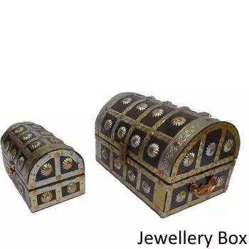 Ручная работа, антикварный вид, деревянный комплект ювелирных изделий ручной работы, туалетный столик (черный)