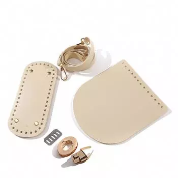 Ручная работа, аксессуары из искусственной кожи, сумка на плечо, нижняя крышка, комплект из трех предметов, материал для вязания крючком, сумки покинуть белый