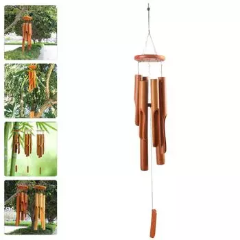 Ручная работа бамбуковые трубки ветряные колокольчики наружная и внутренняя обстановка дома сады дворы деревья декоративные аксессуары 75x10cm