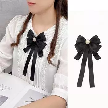 Ручная работа брошь-бантик тканевый галстук-бабочка британский стиль женские булавки для воротника рубашки модные ювелирные изделия броши для женщин аксессуары бежевый