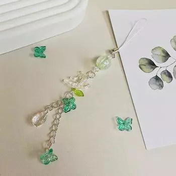 Ручная работа цепочка для телефона из бисера в китайском стиле бабочка ласточка подвески для сотового телефона красочный брелок кулон милые ювелирные аксессуары