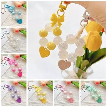 Ручная работа цепочки для мобильного телефона анти-потеря шнурок для телефона брелок для ключей с бусинами ювелирные изделия подарки розы красного