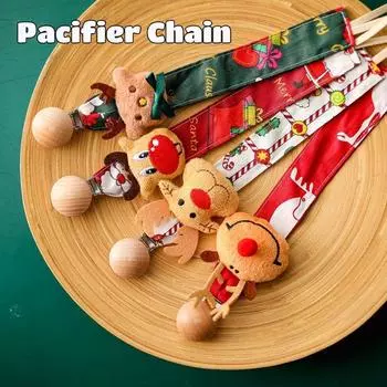 Ручная работа детский зажим для соски цепь хлопок мультяшный стиль держатель для соски зажимы для пустышки детский рождественский подарок
