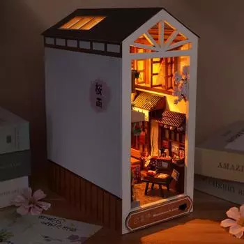 Ручная работа Diy Cabin Трехмерная собранная модель дома Игрушки Деревянные светящиеся 5 мл One Size белый