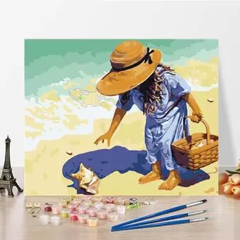 Ручная работа DIY Картина по номерам Цифровая картина маслом Номера на холсте Картина по номерам Картина маслом 40x50cm no frame