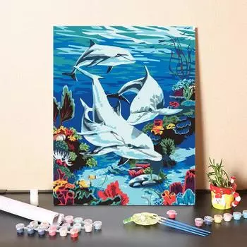 Ручная работа DIY краска по номерам холст номера живопись цифровая картина маслом цифры картина маслом 40x50cm no frame
