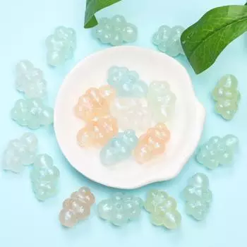 Ручная работа для браслета, блестящий светильник, ожерелье, модные акриловые подарки, сделай сам, материалы ручной работы, свободные бусины с облаками 20Pcs 24*17mm