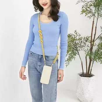 Ручная работа для мобильного телефона сумка сменная пряжка-карабин цветок розы легко установить своими руками светло-синий