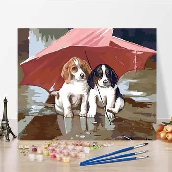 Ручная работа Холст Цифры Картина DIY Живопись по Номерам Цифровая Масляная Живопись Цифры Масляная Живопись 40x50cm no frame