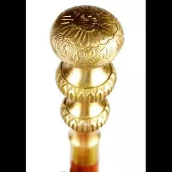 Ручная работа из латуниТрадиционная-джентльмены-латунная трость/палка дизайнер ручной работы 36 Inch коричневый