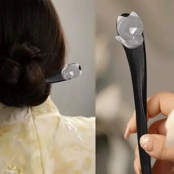 Ручная работа из лисы, винтажные женские палочки для волос в китайском стиле, модные аксессуары для длинных волос для девочек