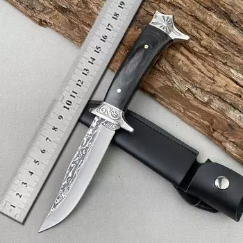 Ручная работа, кованые кухонные ножи из черного дерева, нож для мяса, фруктов, овощей 1