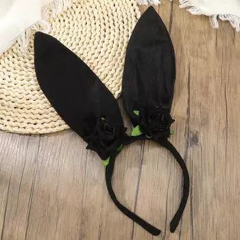 Ручная работа Красные розы Повязки на голову для женщин Очаровательные и сексуальные Ободки для головы Повязки на голову Дамы Девушки Маргаритка Цветок Кроличьи ушки Повязка на голову