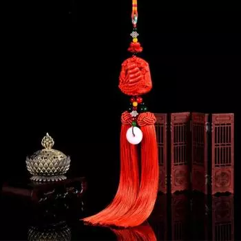 Ручная работа Лотос Подвеска Двустороннее зеркало заднего вида автомобиля Украшение Автомобильные аксессуары style 7