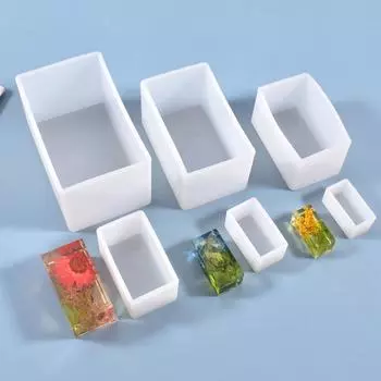 Ручная работа Мыло Свеча Смоляная литьевая форма DIY Ручная работа Заполнение сухоцветов Кубовидная форма Арома-штукатурка Силиконовая форма 3